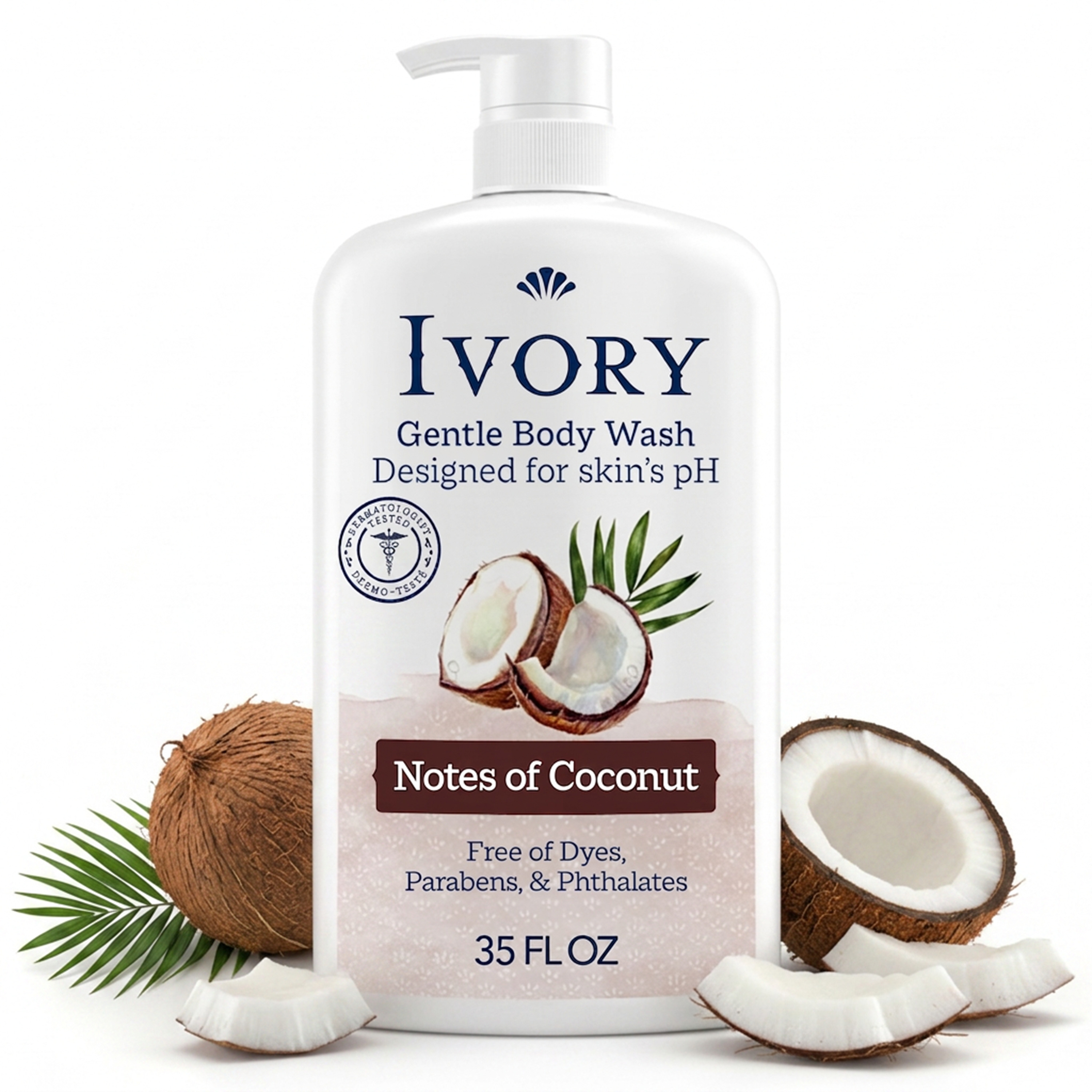 Ivory Mild and Gentle Body Wash Coconut Scent photo 1
