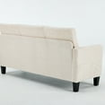 thumbnail image 7 of Ktaxon Convertible Sectional Sofa, L Shaped Couch with Storage Ottoman, Corduroy 3-Seater Couch for Small Space Living Room Beige, 7 of 7