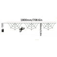 thumbnail image 2 of Wadada Halloween Decorations, 5.9FT Diameter Spider Web Lights with Black Spider, 60 LED Waterproof Net Lights, Remote Control for Yard House Garden Outdoor Indoor Party Haunted Decor, 2 of 9