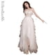 thumbnail image 3 of Vestidos de noche con hombros descubiertos para mujer, sin mangas, quinceañera, pluma, elegante, banquete, fiesta, 3 of 5