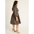 thumbnail image 3 of June & Vie Women's Plus Size Faux Leather Dress, 3 of 3