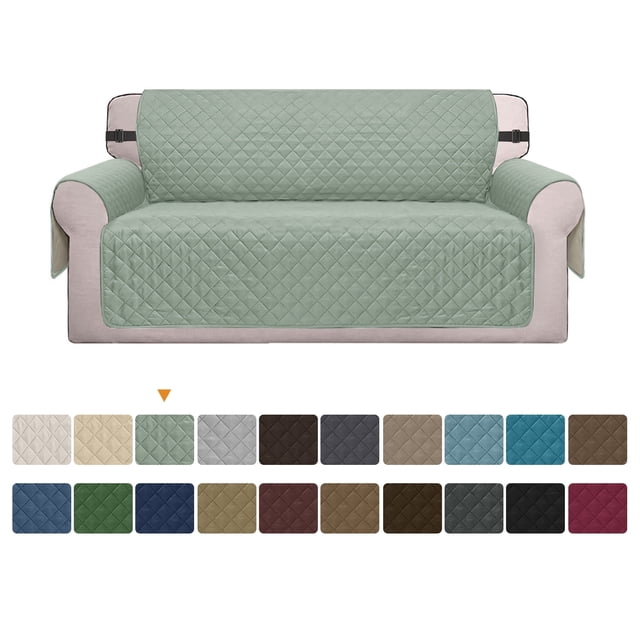 Housse de Sofa Réversible Lavable à la Machine, Housse de Canapé Résistante à l'Eau, Housse Antidérapante Protectrice pour Meubles pour Chiens, Enfants, Animaux