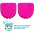 thumbnail image 2 of ADS Retainer Case with Vent Holes, Perfect Retainer Holder, Mouth Guard Case, Aligner Case, Retainer Cases (Fuchsia-Pack of 2), 2 of 5