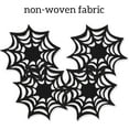 thumbnail image 3 of 10 Pack Halloween Drink Coasters Black Spider Web Coaster Spooky 4.5 x 4.5 Inch Non-Woven Cup Mat Pad for Home Kitchen Office Housewarming Party Table Decoration Supplies, 3 of 7