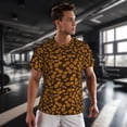 thumbnail image 3 of Wukai Colorful Pineapple Print Men's Short-Sleeved Mesh T-Shirt,Quick-Dry Short Sleeve Workout T-Shirt-XX-Large, 3 of 8
