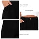 thumbnail image 4 of Pantalones cortos de mujer de cintura media de color puro suave transpirable pantalones cortos sueltos para citas trabajo, 4 of 5