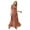 Deep Red, variant on Women's Floral V Neck Short Flounce Sleeve Maxi Dress 100% Polyester Lined Classic Elegant Everyday Wear Easy Care