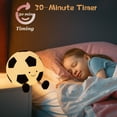 thumbnail image 5 of Night Light for Kids, Cute Foodball Silicone Lamp with Tap Control & Timer, Rechargeable LED Beside Night Light, Dimmable Nursery Night Light Gift for Kids Boys Girls Baby Toddlers Teen, 5 of 9