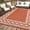 Terracotta Orange/White 8' x 10', variant on Danolapsi Outdoor Rug,Waterproof Reversible Patio Mat, Heavy Duty Plastic Straw Rug for RV Camping Deck Backyard Beach, Foldable Indoor Outdoor Carpet Stain Resistant Outside Rugs