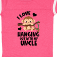 thumbnail image 4 of Inktastic Monkey I Love Hanging out with My Uncle Boys or Girls Baby Bodysuit, 4 of 5