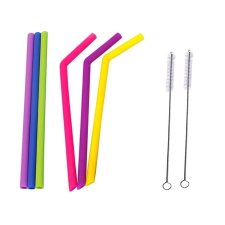 2pcs Silicone Straw Cleaner Brh, 9.45in Elastic Straw Cleaner Brh
