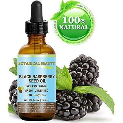 BLACK RASPBERRY SEED OIL. 100% Pure / Natural / Undiluted / Virgin / Unrefined / Cold Pressed Carrier oil. 0.5 Fl.oz.- 15 ml. For Skin, Hair, Lip and Nail Care. “One of the highest antioxidants,