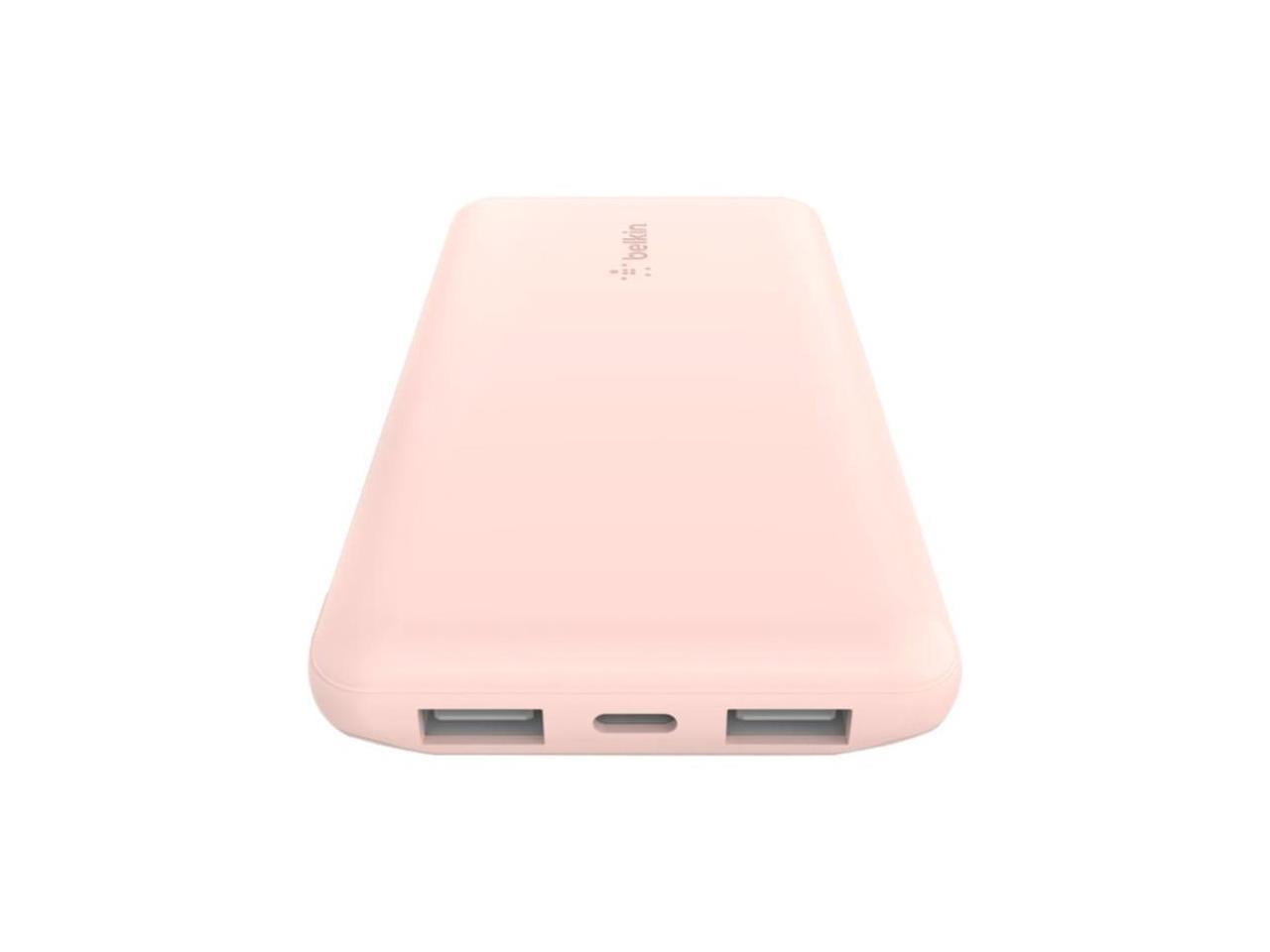 Belkin 10000mah Power Bank 15w With Usb-a And Usb-c - Rose Gold : Target
