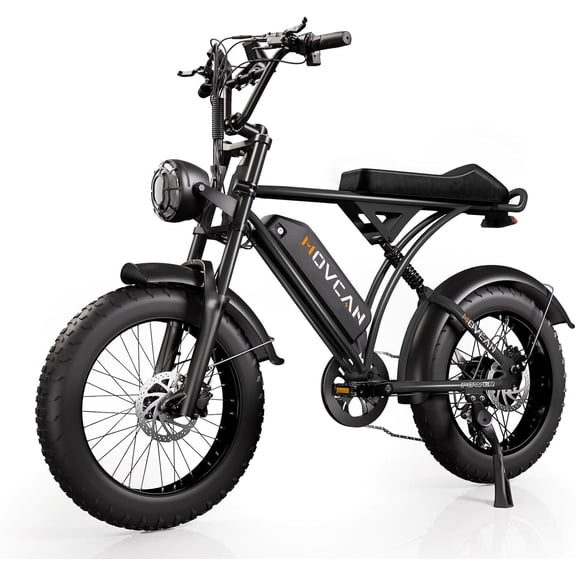 Movcan V60 Electric Bike for Adults,1000W Motor 30MPH,48V 15.6Ah Battery 70Miles,20"x4" Fat Tire Electric Mountain Bike,7 Speed Hydraulic Dirt Brake  Electric Bicycle,UL2849