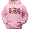 thumbnail image 2 of Halloween Coffee Hoodie Sweatshirt Unisex 2X-Large Pink, 2 of 5