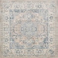 thumbnail image 1 of Unique Loom Paris Collection Pastel Tones Traditional Distressed Dark Gray Square Rug (8' 0 x 8' 0), 1 of 4