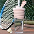 thumbnail image 3 of Water Cup Protein Shake Bottle 700ml Leakproof Protein Shaker Bottle Portable Mixer for Workout Gym More, 3 of 5