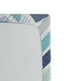 thumbnail image 2 of Ambesonne Modern Fitted Sheet, Seamless Doodle Style, Queen Size, Blue and White, 2 of 2