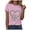Pink, variant on vigerkar St Patricks Day Short Sleeve Shirt for Women Shamrock St Paddys Day T-Shirt Lucky Clover Tee Top (Pink, M)