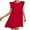 Red, variant on Aofany Womens Plus Size Sleepshirt Women Soft Nightgown Tank Dress Nightwear Fly Sleeve Lounge Night Shirts