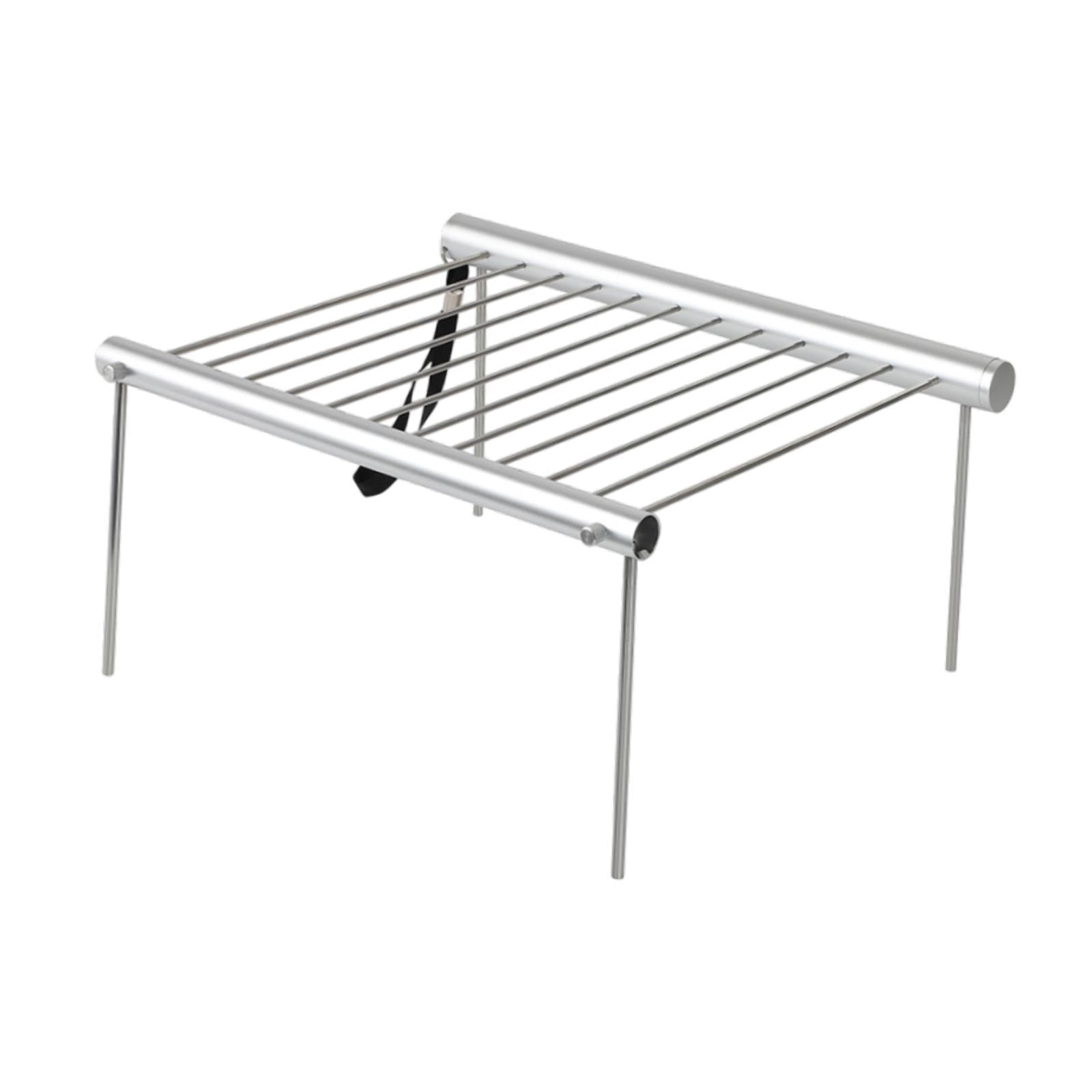jinwen Folded Campfire Grill BBQ Grill Camping Grill for Fishing Adventures Hunting