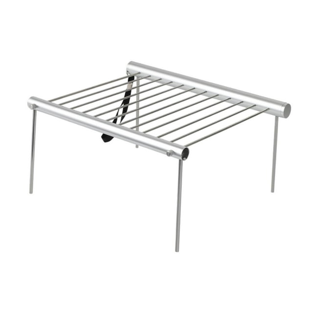 Grill de fogata plegable, rejilla para cocción para campamento, rejilla de campamento portátil multifuncional, parrilla de barbacoa para al aire