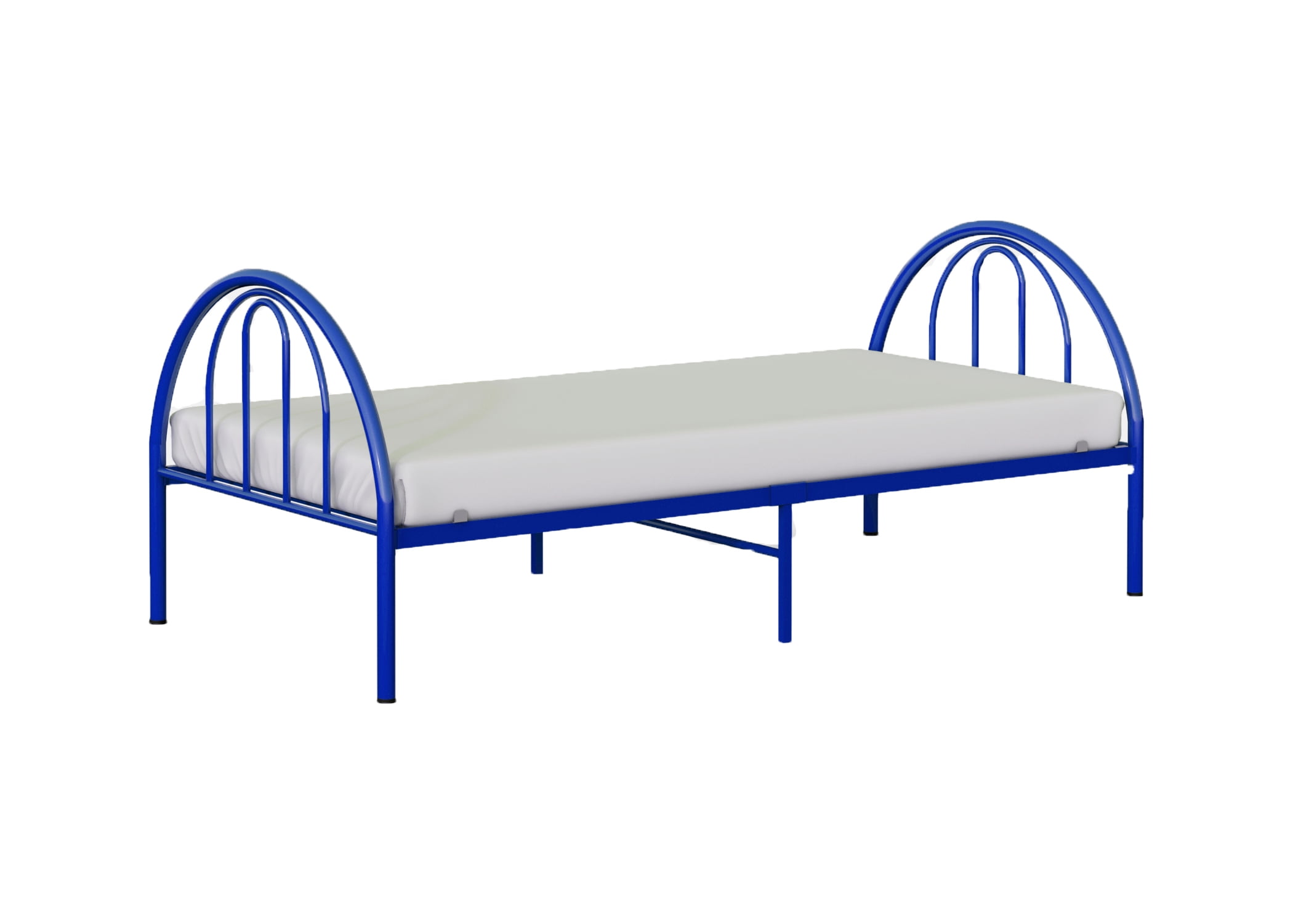 BK Furniture Brooklyn Classic Metal Bed, Twin, Blue