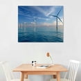 thumbnail image 2 of Orinice  Canvas Wall Art Prints Wind turbine farm in beautiful nature landscape Paintings Poster Artwork Home Decor Ready to Hang for Living Room Bedroom Dining Room  20x16in, 2 of 6