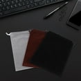 thumbnail image 3 of ANGGREK 3Pcs Flocking Cloth Drawstring Pouch Dust‑Proof Storage Bag For Jewelry Gift Candies Phone,Gift Bag,Drawstring Bag, 3 of 8