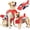Red, variant on Newborn Brand Dog Life Jacket,Shark Design Pet Safety Swim Vest with Removable Front Float and Rescue Handle,Dog Lifesavers Swimsuits,Orange,s