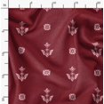 thumbnail image 2 of Soimoi Japan Crepe Satin Red Fabric By the Yard - 54 Inch Wide -Geometric Material - Artistic and Modern Patterns for Various Uses Printed Fabric, 2 of 6