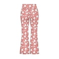 thumbnail image 5 of DISNIMO Pink Halloween Ghost Kids Long Yoga Pants for Girls 13-4 Flare Leggings with Pockets for Girls Flare Leggings Bell Bottoms Kids High Waist Bell Bottoms Flare Leggings Tall, 5 of 7