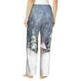 thumbnail image 3 of Haiem Watercolor Winter Landscape For Christmas Women's Pajama Pants Ultra Lightweight Pjs Bottoms Sleepwear Bottom Pants With Pocket Drawstring-Small, 3 of 9