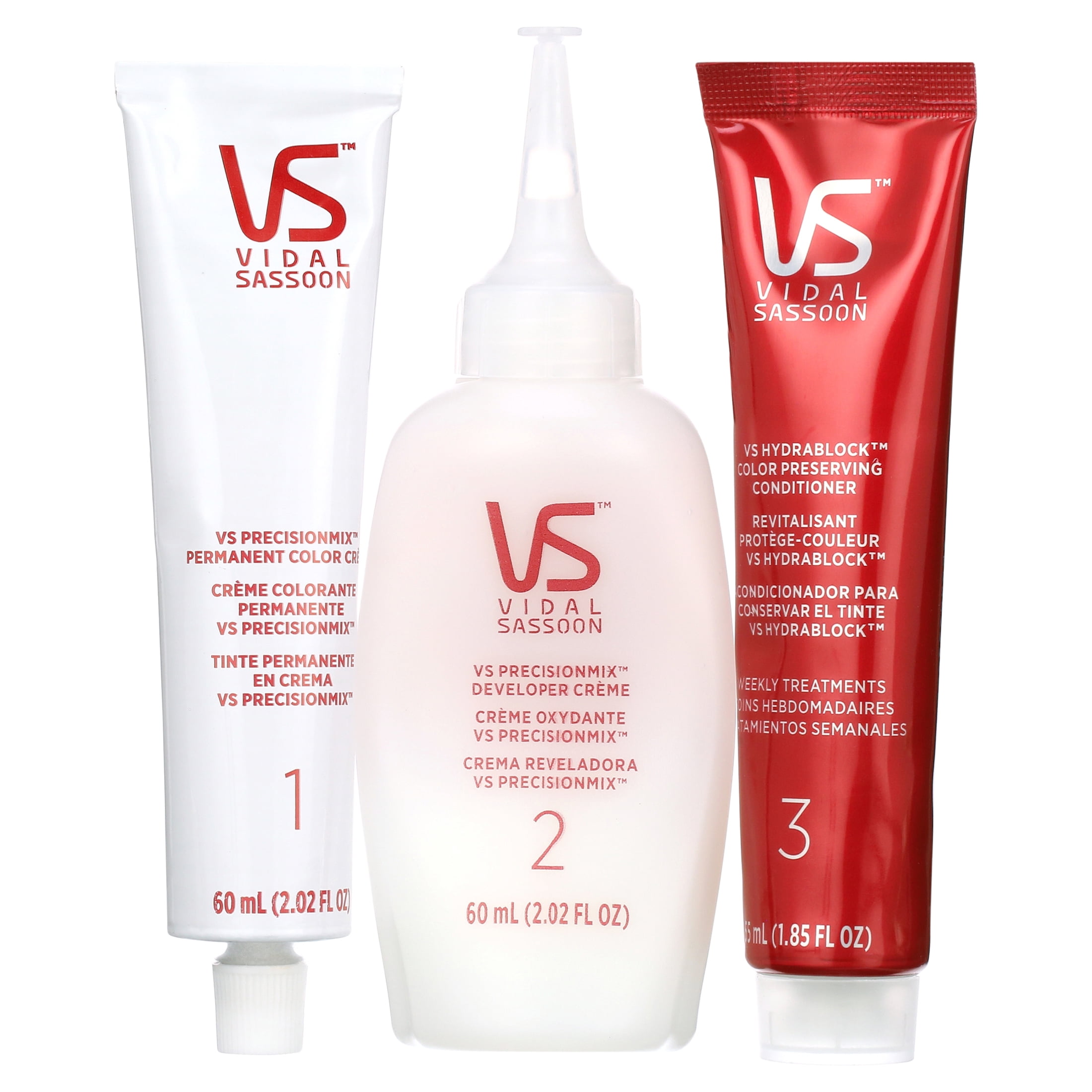 Vidal Sassoon Pro Series Permanent Hair Color Dye, 3RV Magnetic Mahogany, Hair Color, 1 Kit
