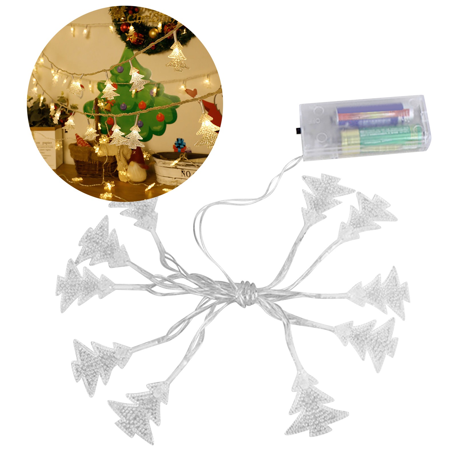 Led Christmas Tree Decoration Small Lights Party Decoration Hanging