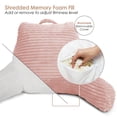 thumbnail image 2 of Nestl Almohada de Lectura con Respaldo, Apoyo para la Espalda Brazos, Descanso Cama Memory Foam Triturada, Color beige Durazno., 2 of 5