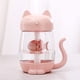 thumbnail image 2 of Humidificador de niebla fría con forma de gato lindo de 350 ml, difusor de luz nocturna LED, atomizador purificador que puede alimentar ventiladores y luces nocturnas rosa-rosa- Sailing Electrónica, 2 of 5