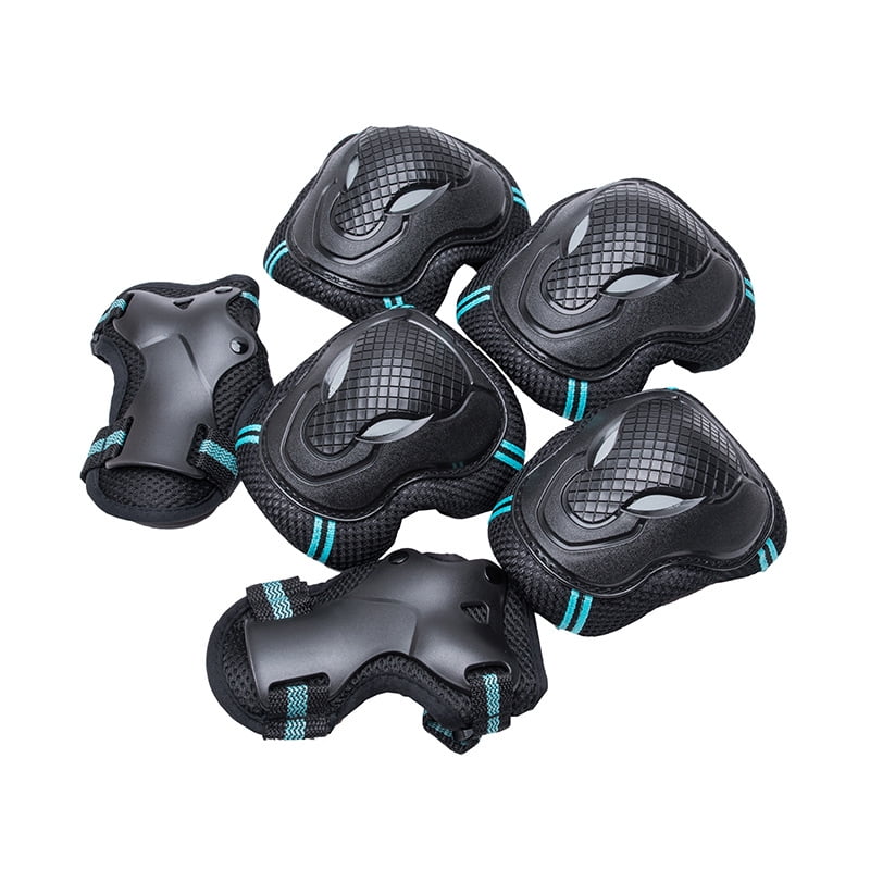 6pcs Handguard Adult Child Roller Blading Elbow Knee Pads Protection Gear Set 