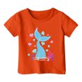 thumbnail image 3 of Zszcpp Infant Girl T Shirts Trendy Ocean Animal Leisure Print Tee Short Sleeve Baggy T-Shirt Blouse Girls Tops, 3 of 5