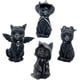 thumbnail image 1 of Paquete de 4 decoraciones para gatos de Halloween, decoración para gatos, figuras de gato, gnomo de césped para Halloween, adorno de resina, adorno de escritorio, estatua divertida para decoración de, 1 of 5