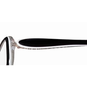 New Koali 7182k Womens/ladies Designer Full-rim Black / White / Clear Frame Demo Lenses 54-15-130 Eyeglasses/eyeglass Frame