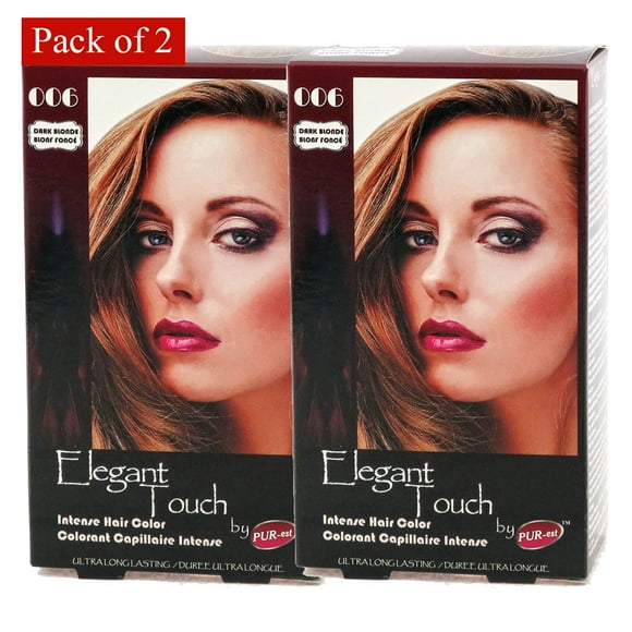 Hair Color Dark Blond #006 Elegant Touch By PUR-Est (Pack of 2)