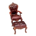 thumbnail image 2 of 2 sillas y taburetes a escala 1/12 Perfecl muebles accesorios para muñecas decoración Marrón oscuro, 2 of 8