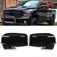 thumbnail image 1 of Left+right Side Door Mirror Cover Case Replacement For Dodge Ram 1500 2009-2012, 1 of 4