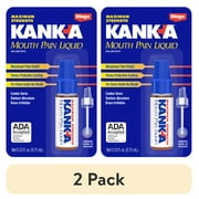 (2 pack) Kank-A Oral Pain Relief Liquid 1 Count 0.33 oz