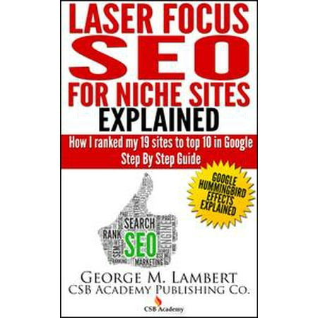 Laser Focus SEO For Niche Sites Explained!: How I Ranked my 19 sites to top 10 in Google Step by Step Guide -