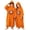D74/Orange, variant on Afdoent Girls Halloween Pumpkin Jumpsuit Thick Winter Ghost Print Pajama Jumpsuit Fall Winter Loungewear Comfortable Kids Holiday Sleepwear 8-10 Years