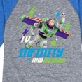 thumbnail image 3 of Toy Story - This Is My Happy Face - Toddler And Youth Raglan Graphic T-Shirt, 3 of 6