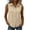 #0281-Khaki, variant on Women's Wrinkle Free Sleeveless Button Down Shirts Blouses with Mulberry Silk Casual Loose Tank Tops for Work