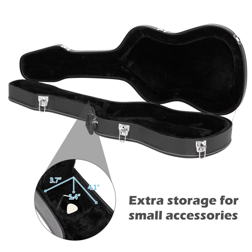 Hard-Shell Electric Guitar Case Flat Surface Black for GST, GTL